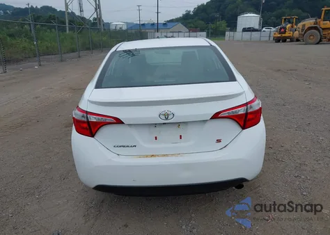 2015 Toyota Corolla S Plus from USA, damaged, VIN 2T1BURHE2FC387716